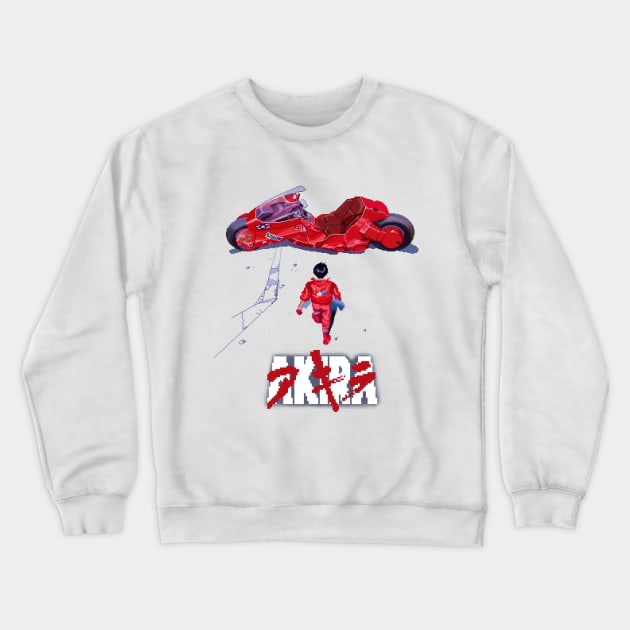 Pixel AKIRA Crewneck Sweatshirt by Drin